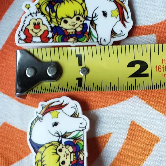 🌈 Homemade Rainbow Brite hairclips - Picture 3 of 10